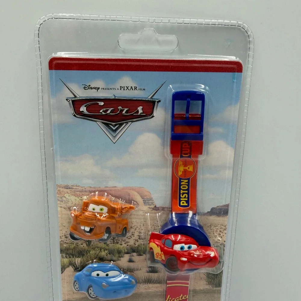 2006 Disney Parks Pixar Cars Watch Set Tow Mater Sally Ramone Faces